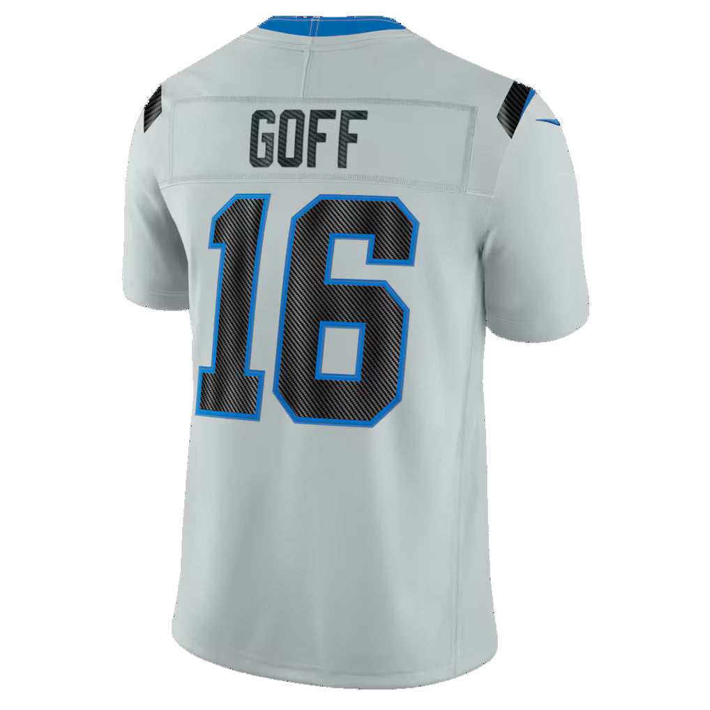 D.Lions #16 Jared Goff Silver 2026 Rivalries Collection Stitched Limited Jersey BUTLER