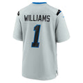 D.Lions #1 Jameson Williams Silver 2026 Rivalries Collection Game Jersey BUTLER