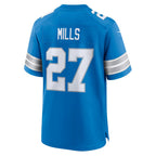 D.Lions #27 Jalen Mills Blue BUTLER Team Game Jersey