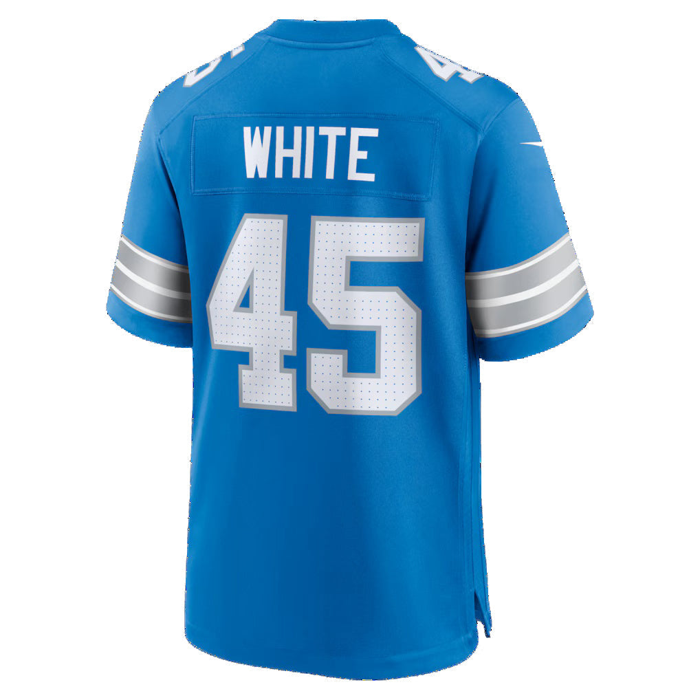 D.Lions #45 Devin White Blue Team Game Jersey BUTLER