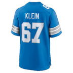 D.Lions #67 Elijah Klein Blue Team Game jersey BUTLER