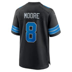 D.Lions #8 Derrick Moore Black Alternate Game jersey BUTLER
