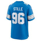 D.Lions #96 Ben Stille Blue Team Game jersey BUTLER