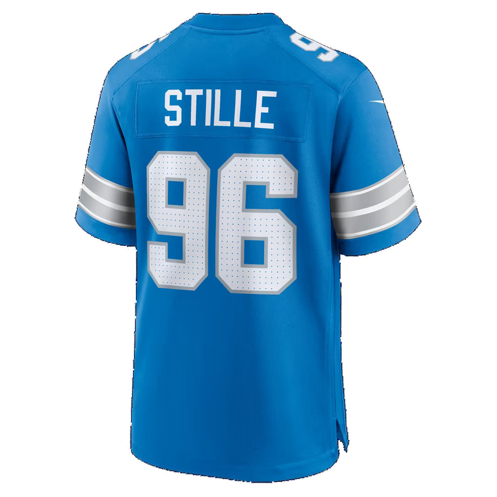 D.Lions #96 Ben Stille Blue Team Game jersey BUTLER