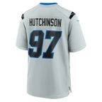 D.Lions #97 Aidan Hutchinson Silver 2026 Rivalries Collection Game Jersey BUTLER