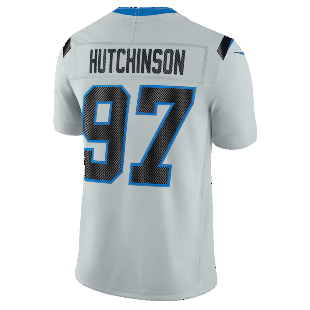 D.Lions #97 Aidan Hutchinson Silver 2026 Rivalries Collection Stitched Limited Jersey BUTLER