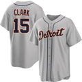 Detroit Tigers #15 Max Clark Gray 2026 Road Stitched Jersey BUTLER