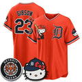 Detroit Tigers #23 Kirk Gibson Orange BUTLER Meow KT Edition Vapor Limited Stitched Jersey