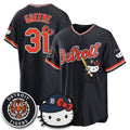 Detroit Tigers #31 Riley Greene Black BUTLER Meow KT Edition Vapor Limited Stitched Jersey