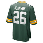 GB.Packers #26 Kaleb Johnson Green Team Game jersey BUTLER