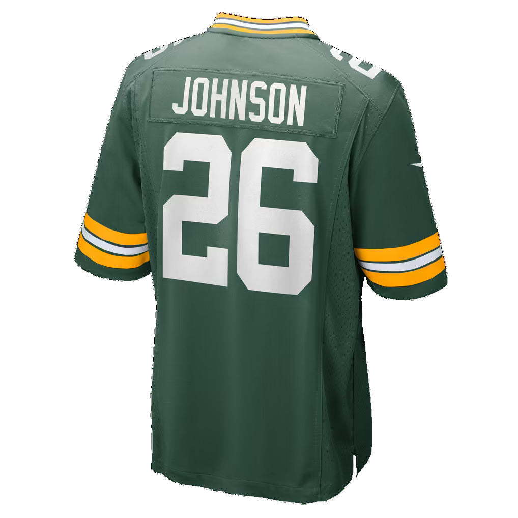 GB.Packers #26 Kaleb Johnson Green Team Game jersey BUTLER