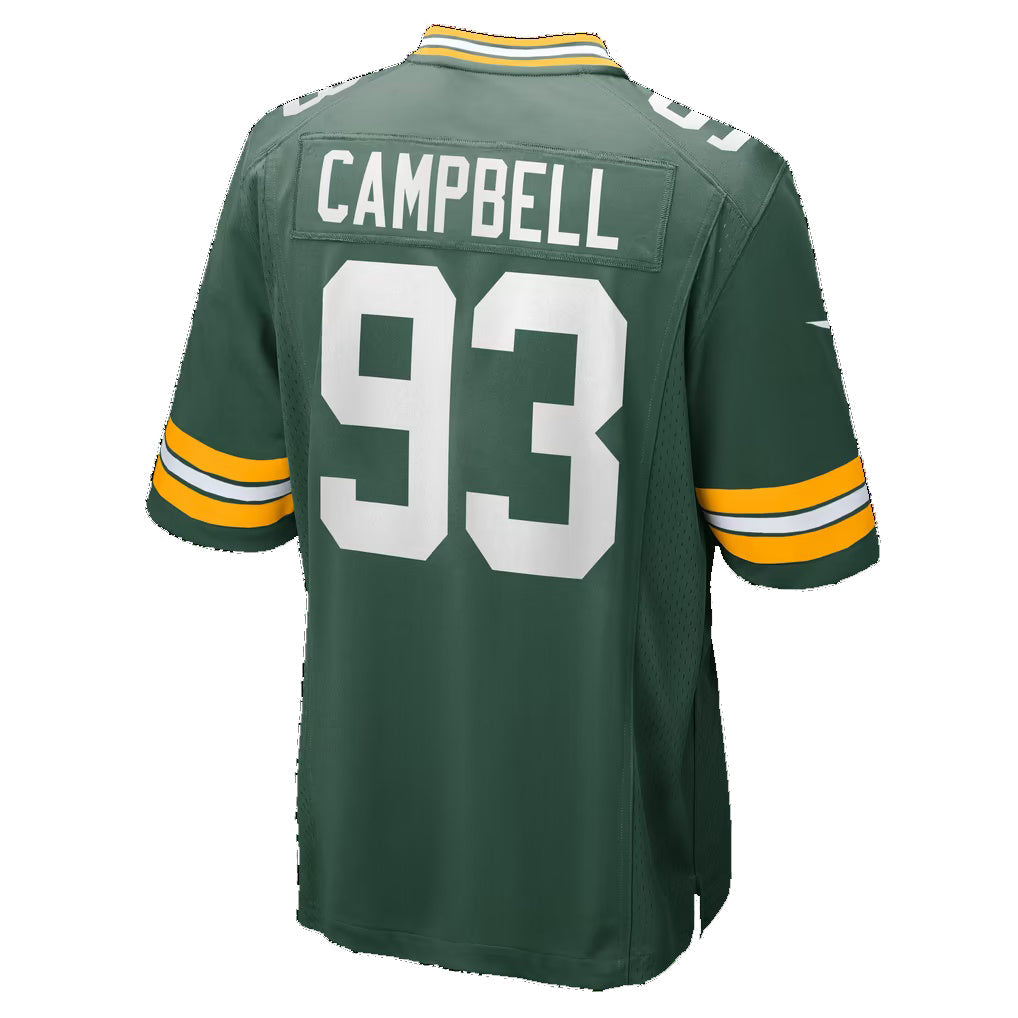 GB.Packers #93 Anthony Campbell Green Team Game jersey BUTLER