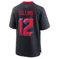 H.Texans #12 Nico Collins Navy Alternate 2 25th Season Game jersey BUTLER