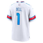 H.Texans #1 Tank Dell White 2026 Rivalries Collection Game Jersey BUTLER
