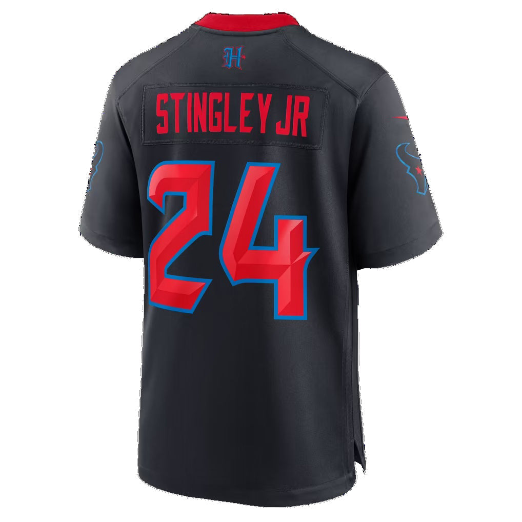 H.Texans #24 Derek Stingley Jr. Navy Alternate 2 25th Season Game jersey BUTLER