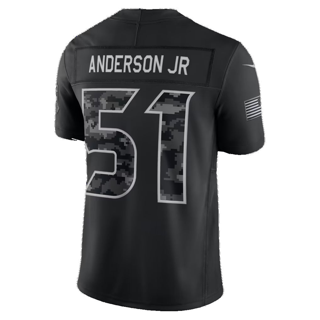 H.Texans #51 Will Anderson Jr. Black 2026 Salute to Service Stitched Limited jersey BUTLER