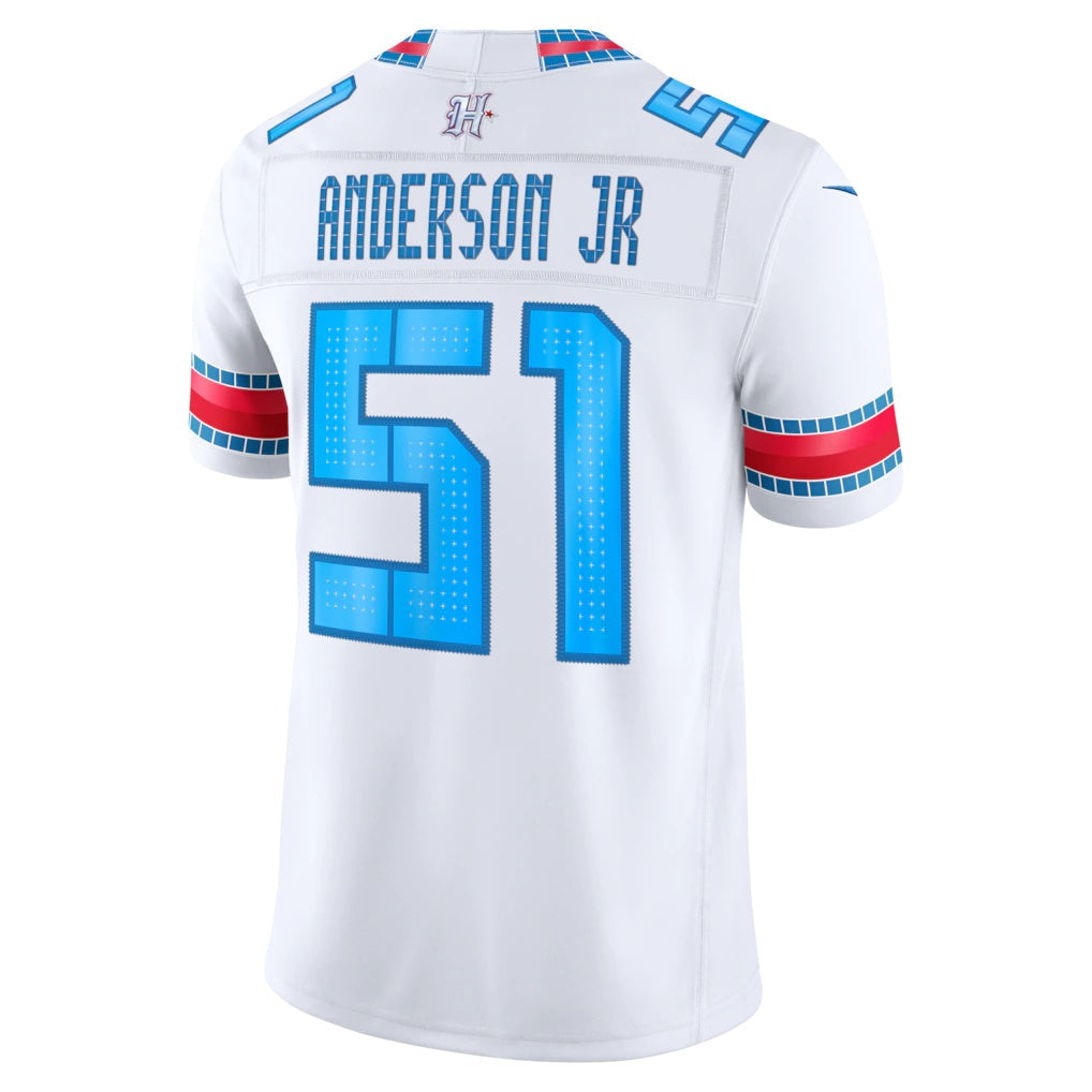 H.Texans #51 Will Anderson Jr. White 2026 Rivalries Collection Stitched Limited Jersey BUTLER