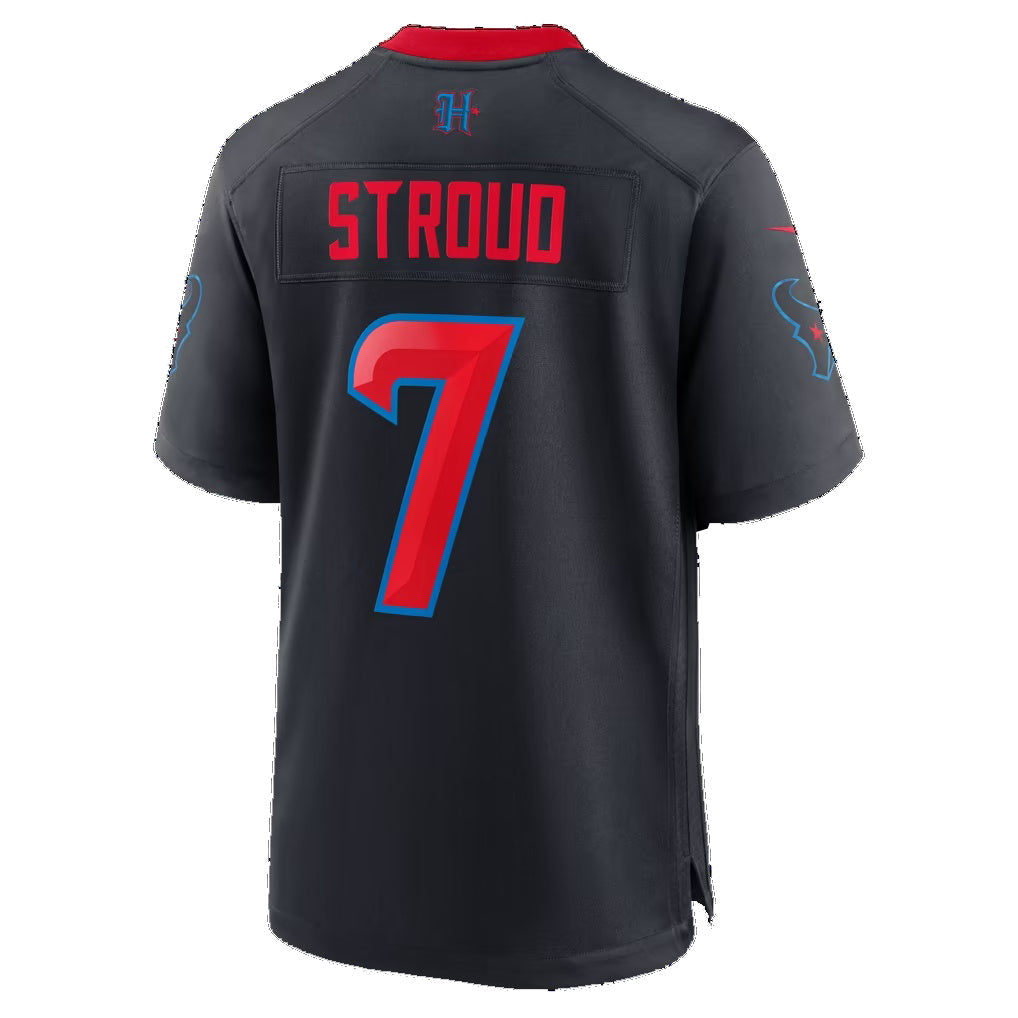 H.Texans #7 C.J. Stroud Navy Alternate 2 25th Season Game jersey BUTLER