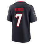 H.Texans #7 C.J. Stroud Navy Team 25th Season Game jersey BUTLER
