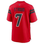 H.Texans #7 C.J. Stroud Red Alternate 25th Season Game jersey BUTLER