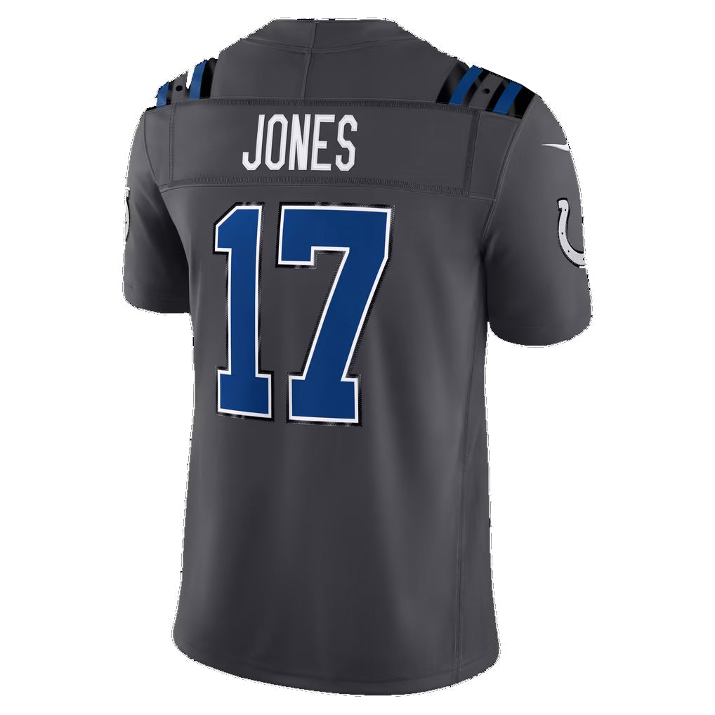IN.Colts #17 Daniel Jones Anthracite 2026 Rivalries Collection Stitched Limited Jersey BUTLER
