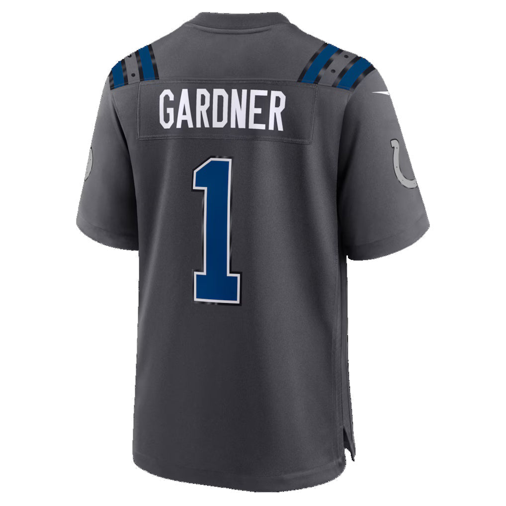 IN.Colts #1 Ahmad Sauce Gardner Anthracite 2026 Rivalries Collection Game Jersey BUTLER