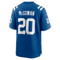 IN.Colts #20 Seth McGowan Royal Team Game jersey BUTLER
