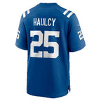 IN.Colts #25 A.J. Haulcy Royal Team Game jersey BUTLER