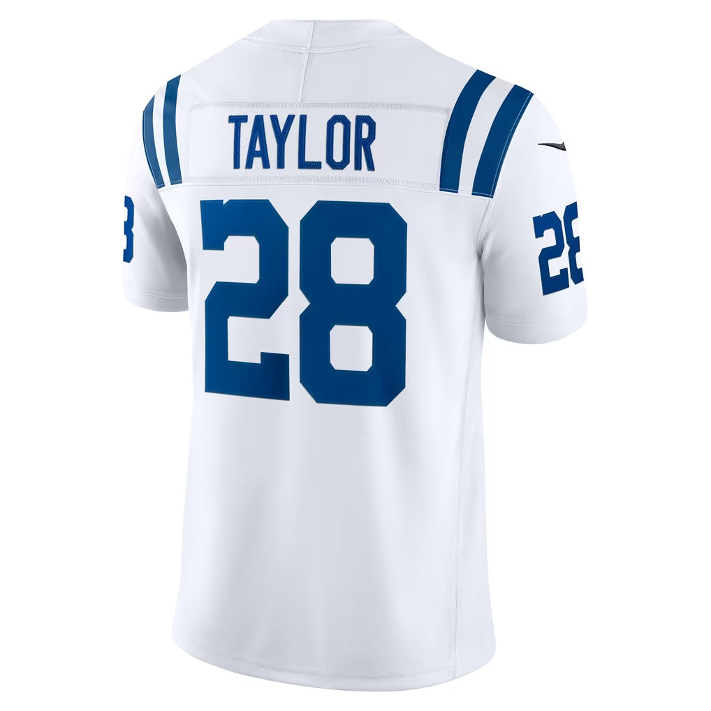 IN.Colts #28 Jonathan Taylor White Vapor F.U.S.E. Stitched Limited jersey BUTLER