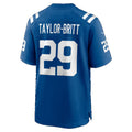 IN.Colts #29 Cam Taylor-Britt Royal Team Game jersey BUTLER