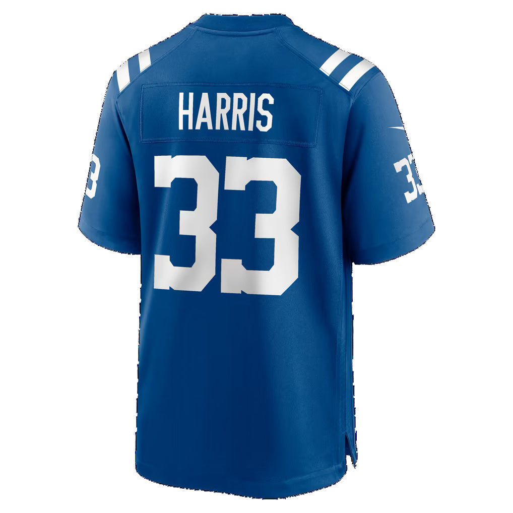 IN.Colts #33 Kenneth Harris Royal Team Game jersey BUTLER
