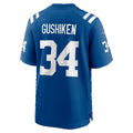 IN.Colts #34 Kapena Gushiken Royal Team Game jersey BUTLER