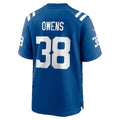 IN.Colts #38 Jonathan Owens Royal Team Game jersey BUTLER