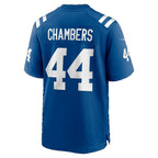 IN.Colts #44 Tahj Chambers Royal Team Game jersey BUTLER