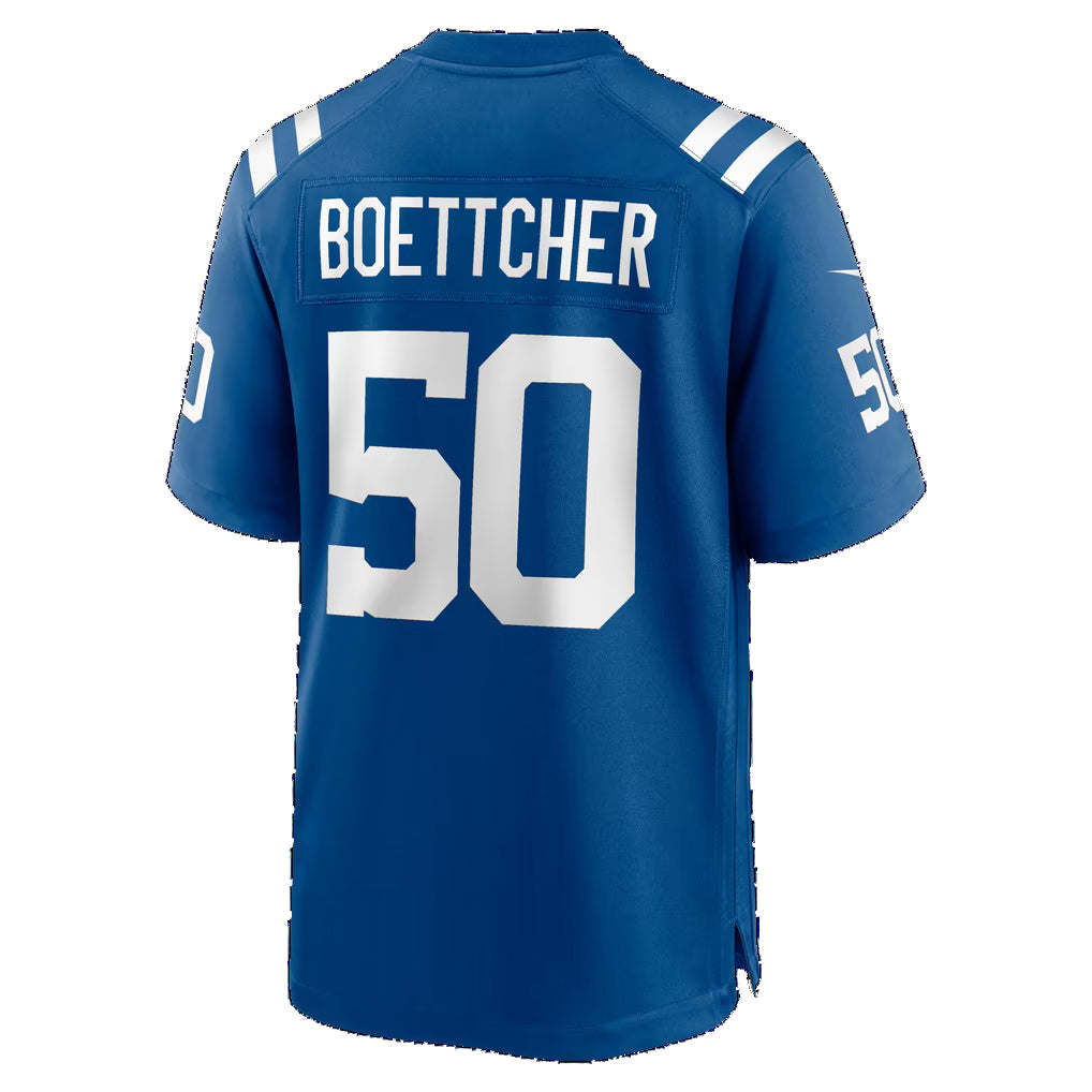 IN.Colts #50 Bryce Boettcher Royal Team Game jersey BUTLER