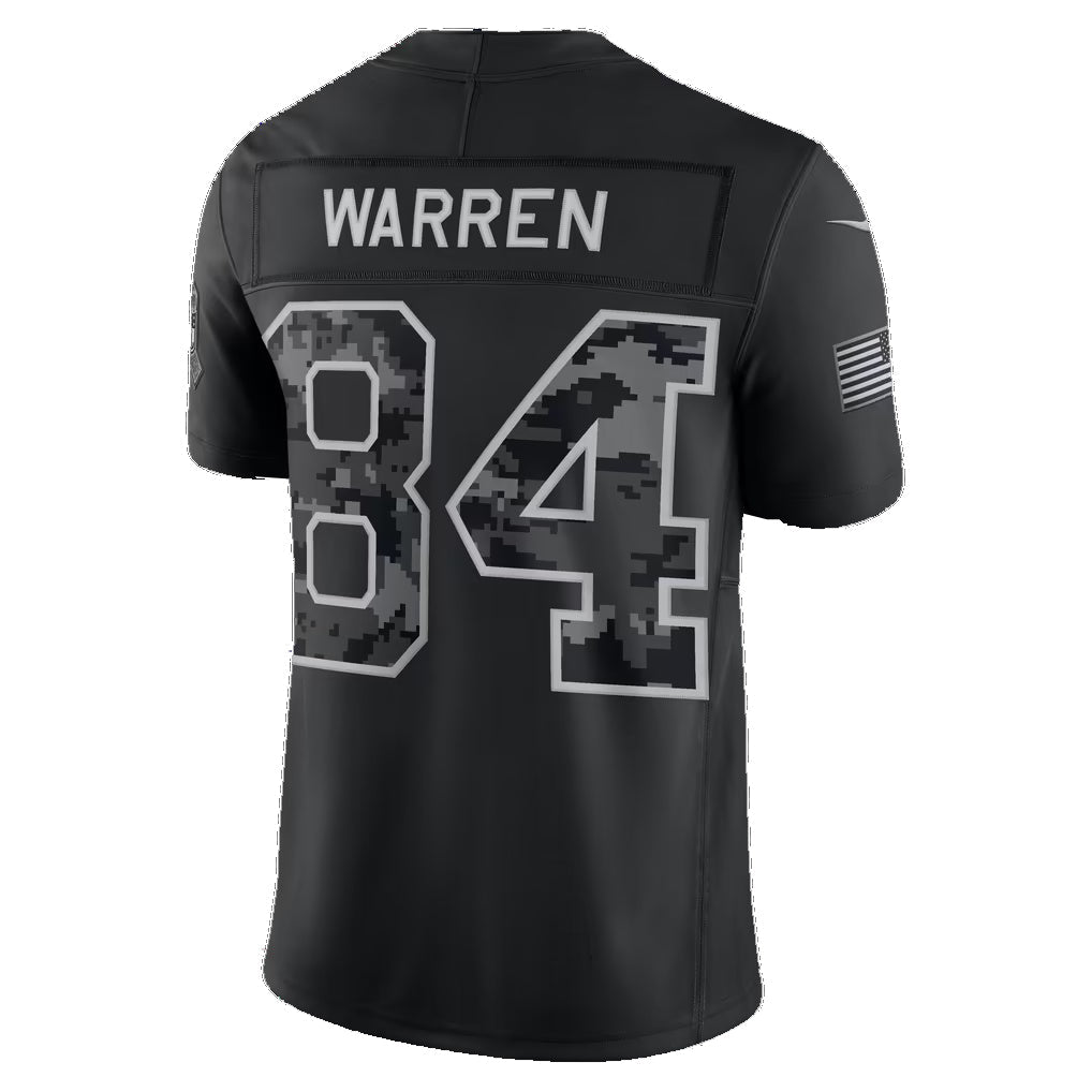 IN.Colts #84 Tyler Warren Black 2026 Salute to Service Stitched Limited jersey BUTLER