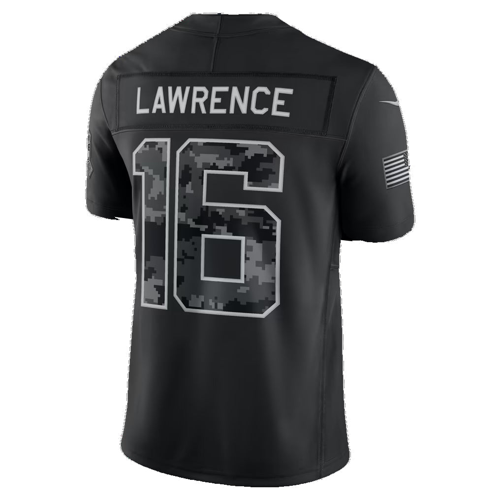 J.Jaguars #16 Trevor Lawrence Black 2026 Salute to Service Stitched Limited jersey BUTLER