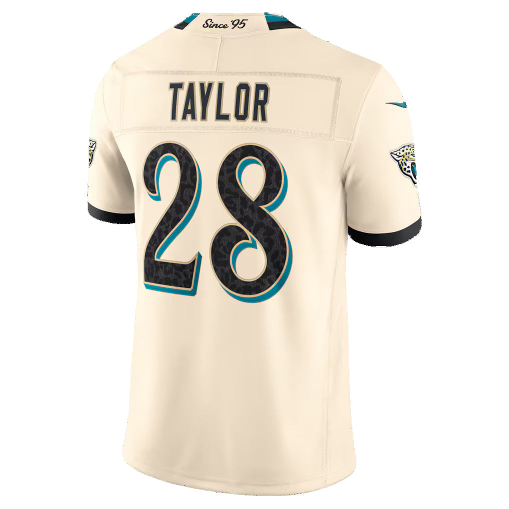 J.Jaguars #28 Fred Taylor Natural 2026 Rivalries Collection Stitched Limited Jersey BUTLER