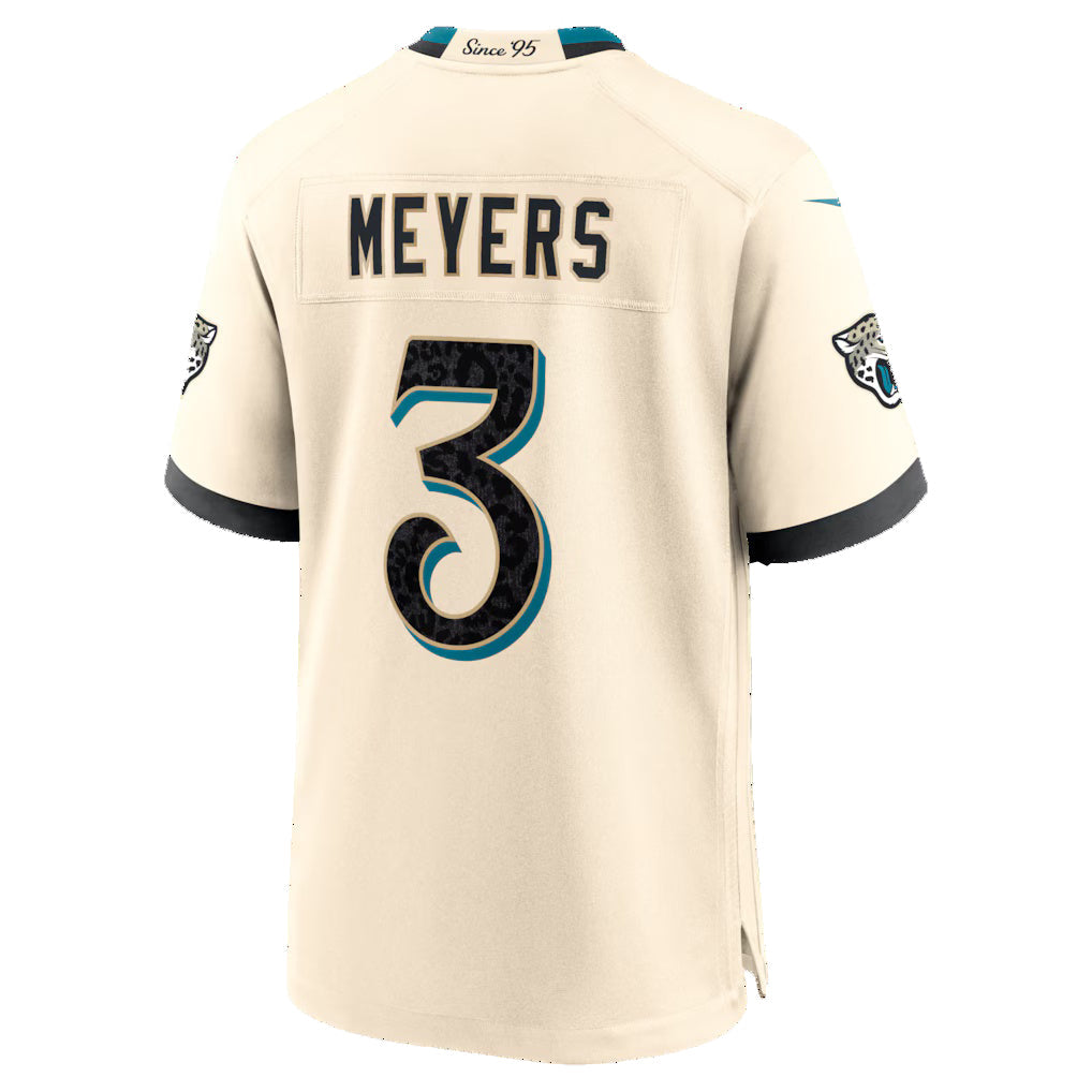 J.Jaguars #3 Jakobi Meyers Natural 2026 Rivalries Collection Game Jersey BUTLER
