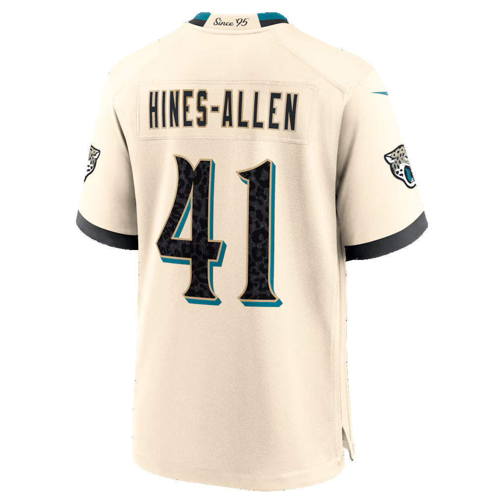 J.Jaguars #41 Josh Hines-Allen Natural 2026 Rivalries Collection Game Jersey BUTLER