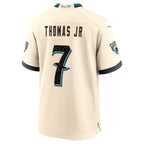 J.Jaguars #7 Brian Thomas Jr. Natural 2026 Rivalries Collection Game Jersey BUTLER
