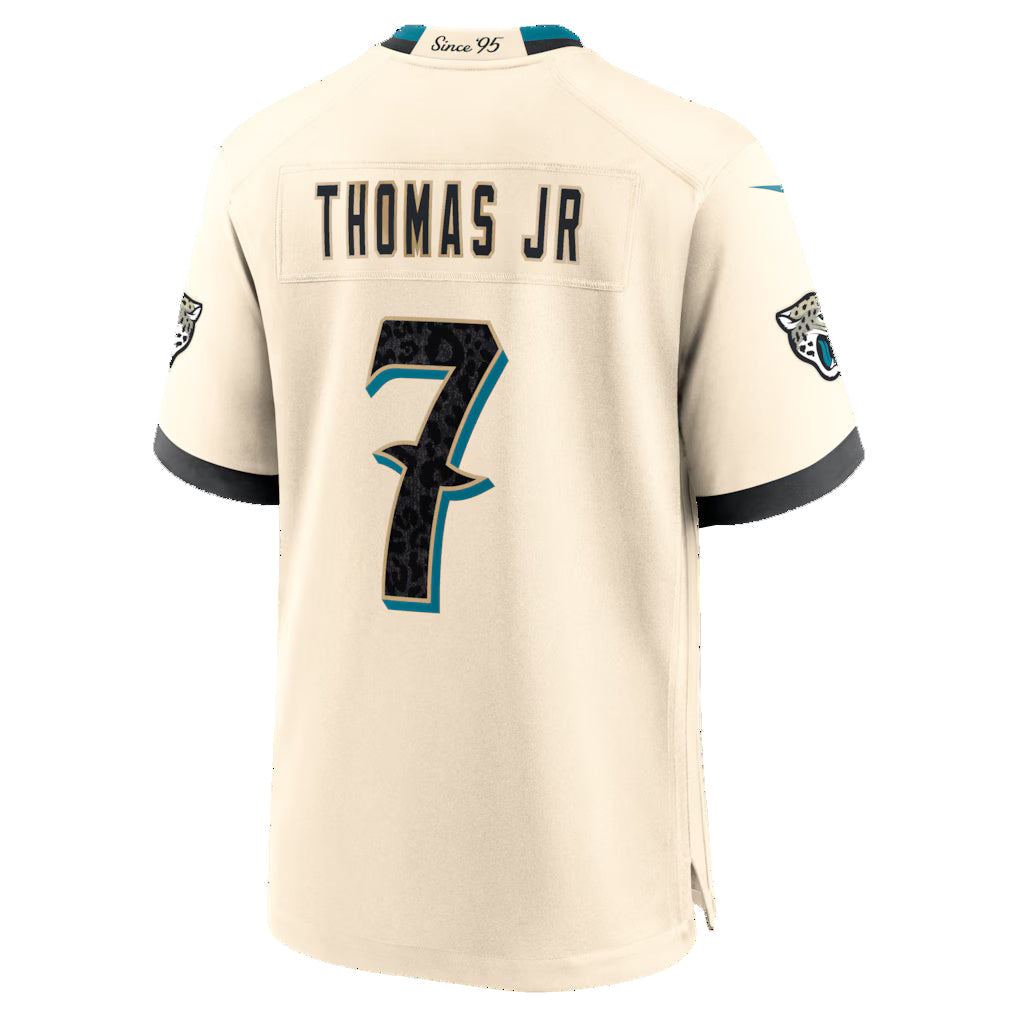 J.Jaguars #7 Brian Thomas Jr. Natural 2026 Rivalries Collection Game Jersey BUTLER