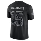 KC.Chiefs #15 Patrick Mahomes Black 2026 Salute to Service Stitched Limited jersey BUTLER
