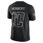 LA.Chargers #10 Justin Herbert Black 2026 Salute to Service Stitched Limited jersey BUTLER