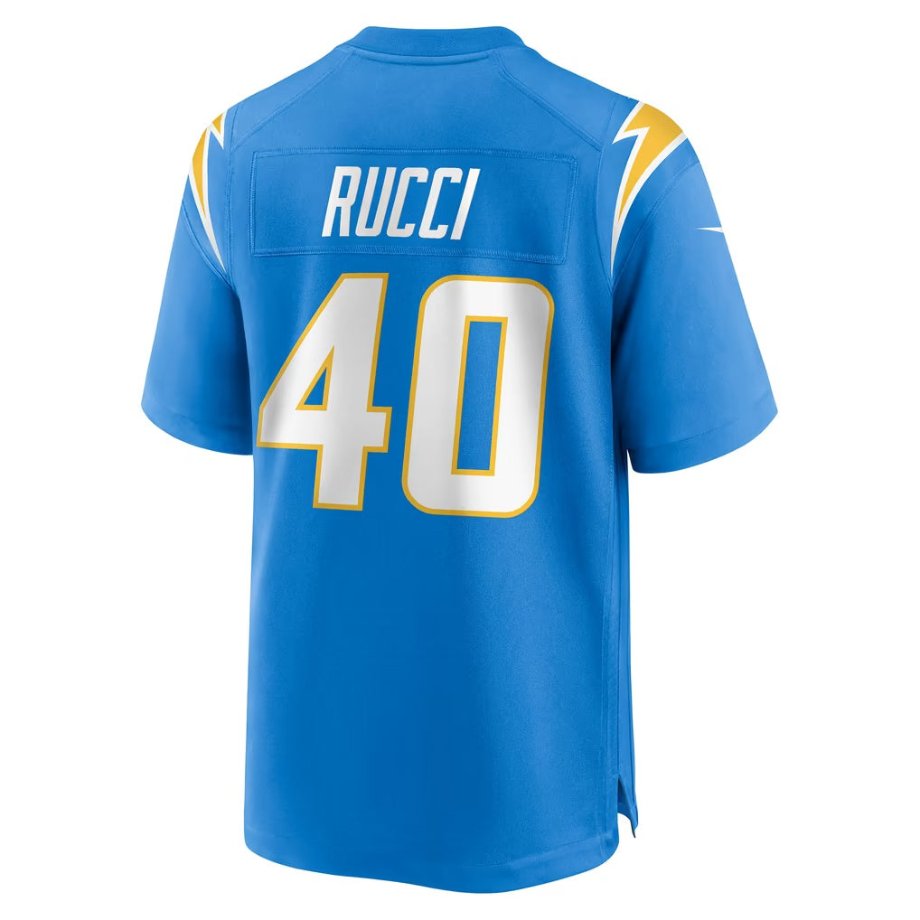 LA.Chargers #40 Hayden Rucci Powder Blue BUTLER Team Game Jersey