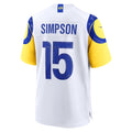 LA.Rams #15 Ty Simpson White Game jersey BUTLER