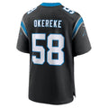 C.Panthers #58 Bobby Okereke Nike Black Team Game jersey BUTLER