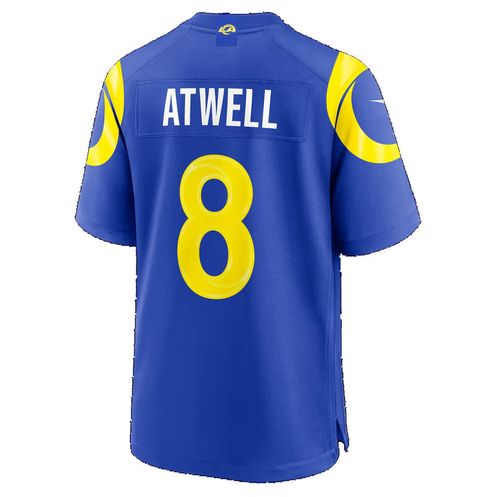 LA.Rams #8 Tutu Atwell Royal Team Game jersey BUTLER