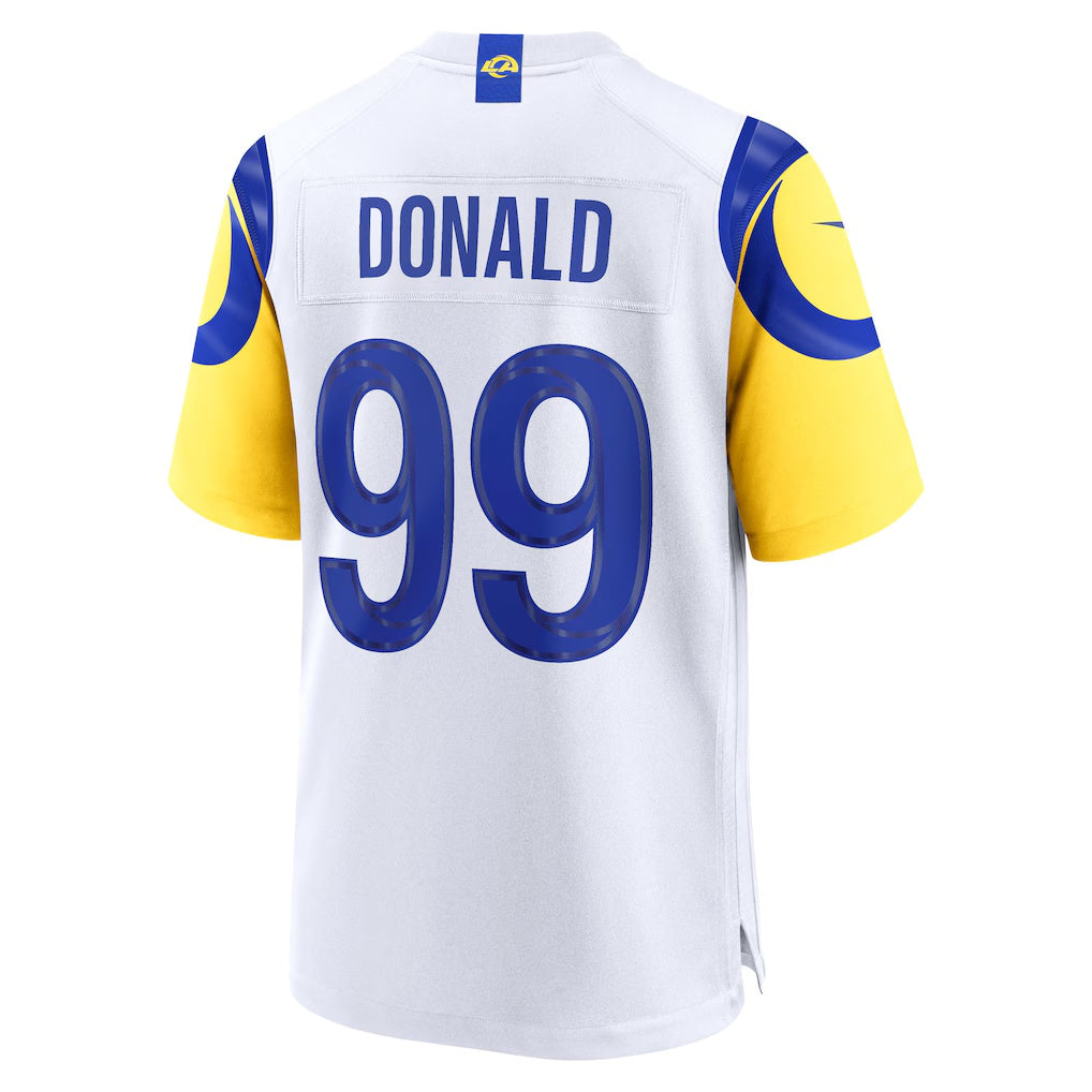 LA.Rams #99 Aaron Donald White Game Jersey BUTLER