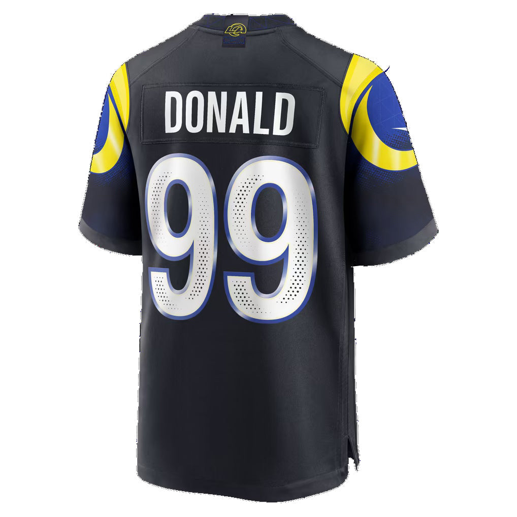 LA.Rams #99 Aaron Donald Dark Blue BUTLER Rivalries Collection Game Jersey